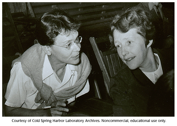 Barbara McClintock and Harriet Creighton